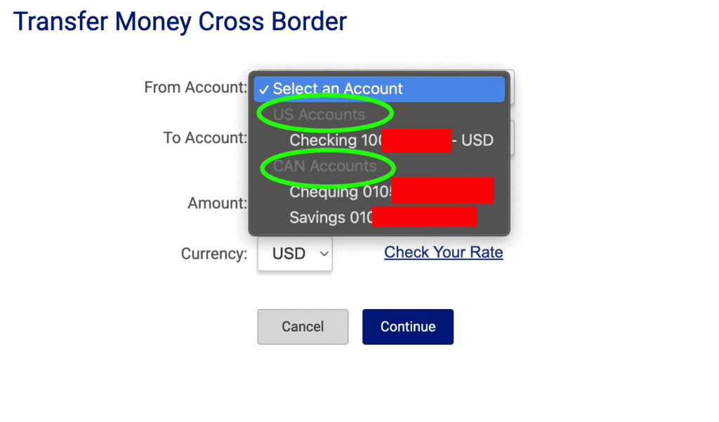 RBC US Dollar accounts for Canadians